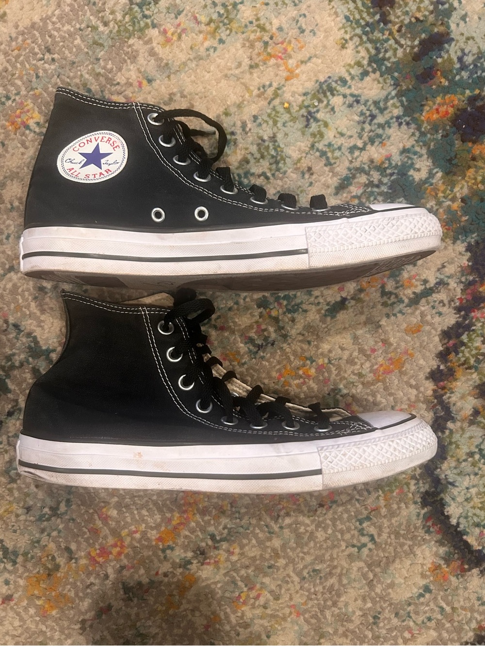 Converse High Top Sneakers in Black and White